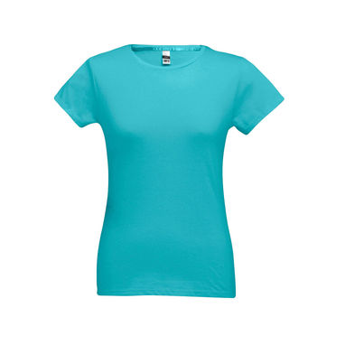 SOFIA Женская футболка, цвет водный-голубой  размер S - 30106-144-S- Фото №2