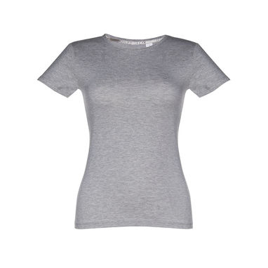 SOFIA. Женская футболка, цвет матовый светло-серый  размер M - 30106-183-M- Фото №2