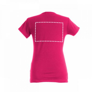ANKARA WOMEN. Женская футболка, цвет фуксия  размер L - 30114-102-L- Фото №7