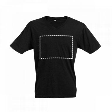 ATHENS. Мужская футболка, цвет черный  размер L - 30116-103-L- Фото №3