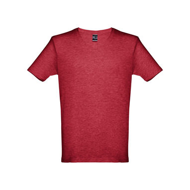 ATHENS. Мужская футболка, цвет матовый красный  размер XL - 30116-195-XL- Фото №2