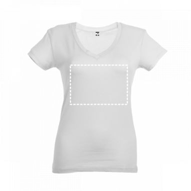 ATHENS WOMEN. Женская футболка, цвет белый  размер L - 30117-106-L- Фото №3