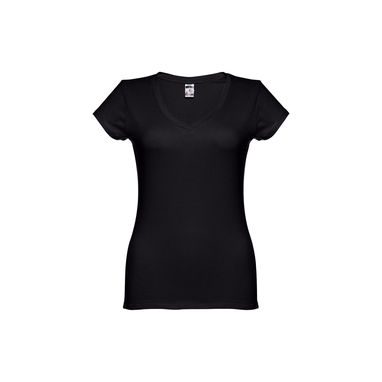 ATHENS WOMEN. Женская футболка, цвет черный  размер S - 30118-103-S- Фото №2