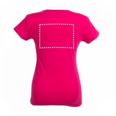 ATHENS WOMEN. Женская футболка, цвет фуксия  размер S - 30118-102-S- Фото №7