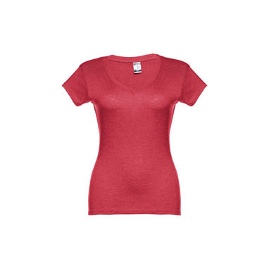ATHENS WOMEN. Женская футболка, цвет матовый красный  размер S - 30118-195-S- Фото №2