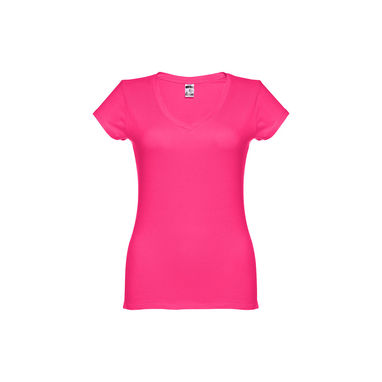 ATHENS WOMEN. Женская футболка, цвет фуксия  размер XL - 30118-102-XL- Фото №2