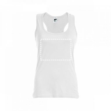 TIRANA. Женская футболка безрукавка, цвет белый  размер L - 30119-106-L- Фото №3