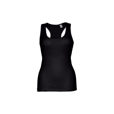 TIRANA. Женская футболка безрукавка, цвет черный  размер S - 30120-103-S- Фото №2