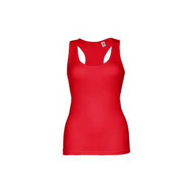 TIRANA. Женская футболка безрукавка, цвет красный  размер L - 30120-105-L- Фото №2