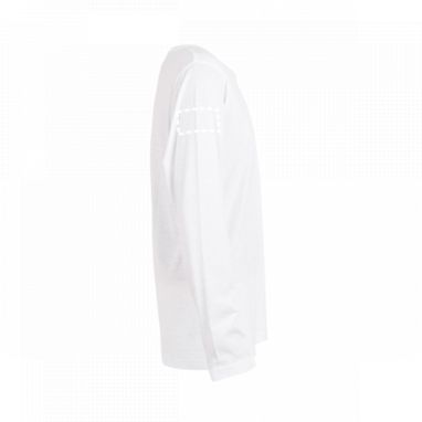 BUCHAREST. Мужская футболка с длинным рукавом, цвет белый  размер L - 30123-106-L- Фото №5