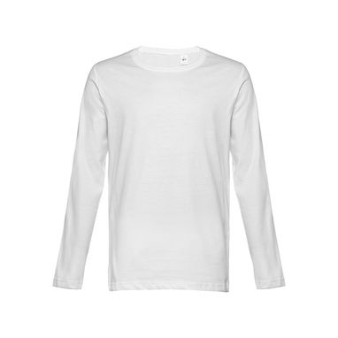 BUCHAREST. Мужская футболка с длинным рукавом, цвет белый  размер XXL - 30123-106-XXL- Фото №2