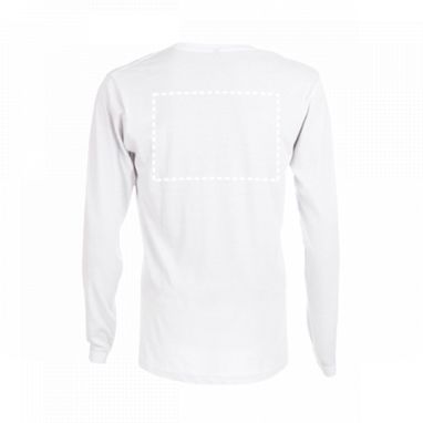 BUCHAREST. Мужская футболка с длинным рукавом, цвет белый  размер XXL - 30123-106-XXL- Фото №7