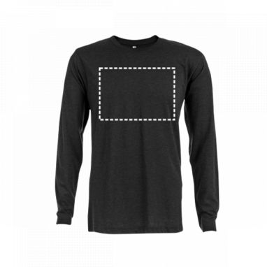 THC BUCHAREST. Чоловіча футболка з довгими рукавами, колір чорний  розмір L - 30124-103-L- Фото №3