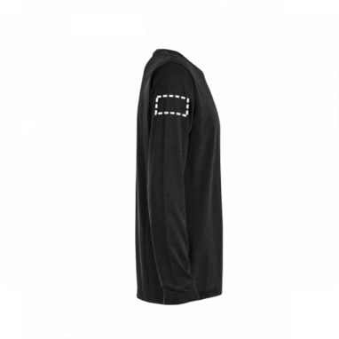 BUCHAREST. Мужская футболка с длинным рукавом, цвет черный  размер XL - 30124-103-XL- Фото №5