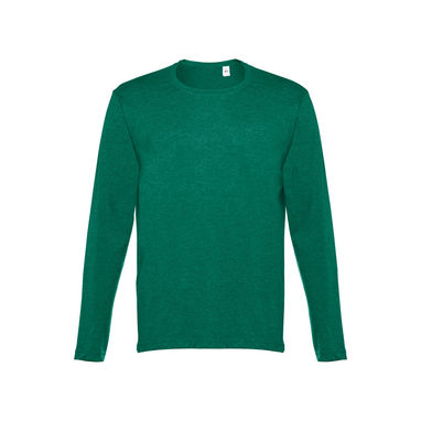 THC BUCHAREST. Чоловіча футболка з довгими рукавами, колір матовий зелений  розмір L - 30124-199-L- Фото №2