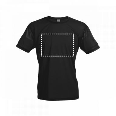 THC NICOSIA. Чоловіча спортивна футболка, колір чорний  розмір L - 30127-103-L- Фото №3