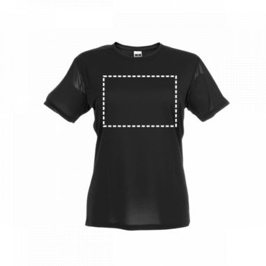 NICOSIA WOMEN. Женская техническая футболка, цвет черный  размер S - 30128-103-S- Фото №3