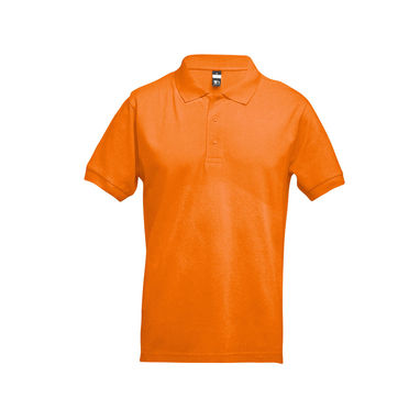 ADAM. Мужское поло, цвет оранжевый  размер S - 30131-128-S- Фото №2