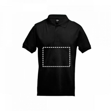 THC ADAM. Men's polo shirt, колір сірий  розмір 3XL - 30133-113-3XL- Фото №3