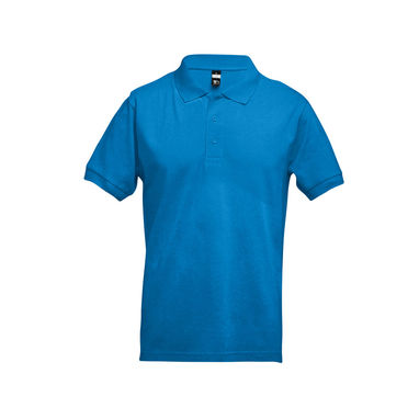 THC ADAM. Men's polo shirt, колір аква-блакитний  розмір 3XL - 30133-154-3XL- Фото №2