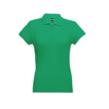 EVE. Женское поло, цвет зеленый  размер S - 30135-109-S- Фото №2