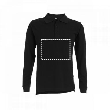 THC BERN. Men's long sleeve polo shirt, колір сірий  розмір 3XL - 30143-113-3XL- Фото №3