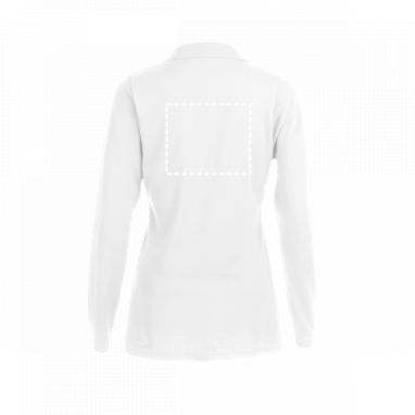 THC BERN WOMEN WH. Жіноче поло з довгими рукавами, колір білий  розмір XL - 30144-106-XL- Фото №10