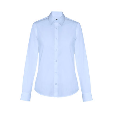 PARIS WOMEN. Женская рубашка popeline, цвет голубой  размер L - 30152-124-L- Фото №2