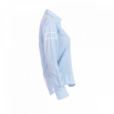 TOKYO WOMEN. Женская рубашка oxford, цвет голубой  размер XL - 30154-124-XL- Фото №9
