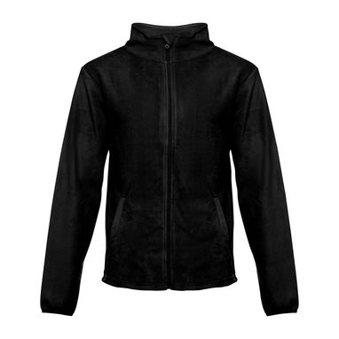 HELSINKI. Мужская флисовая куртка с молнией, цвет черный  размер M - 30164-103-M- Фото №2