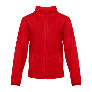 THC HELSINKI. Чоловіча флісова куртка з блискавкою, колір червоний  розмір L - 30164-105-L- Фото №2
