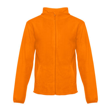 THC HELSINKI. Чоловіча флісова куртка з блискавкою, колір помаранчевий  розмір L - 30164-128-L- Фото №2