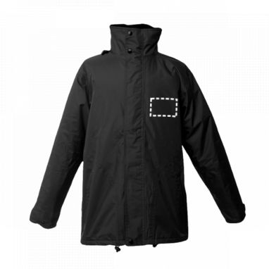 LIUBLIANA. Пальто с подкладкой унисекс, цвет черный  размер XXL - 30183-103-XXL- Фото №3