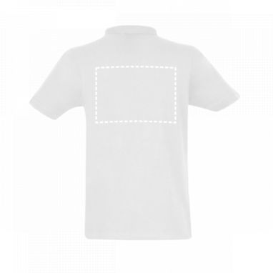 THC MONACO WH. Чоловіче поло, колір білий  розмір XL - 30187-106-XL- Фото №9