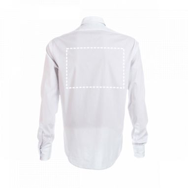PARIS. Мужская рубашка popeline, цвет белый  размер M - 30194-106-M- Фото №6