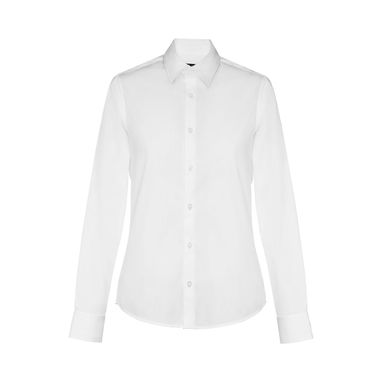 THC PARIS WOMEN WH. Жіноча сорочка popeline, колір білий  розмір L - 30195-106-L- Фото №2