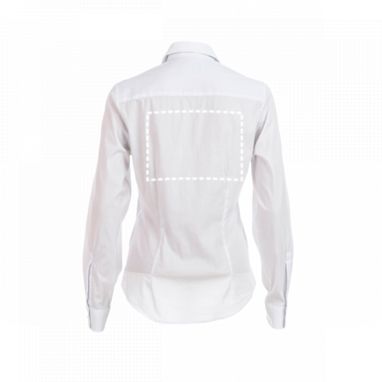 THC PARIS WOMEN WH. Жіноча сорочка popeline, колір білий  розмір L - 30195-106-L- Фото №6