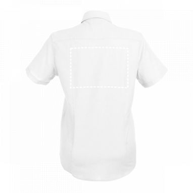 LONDON WOMEN. Женская рубашка oxford, цвет белый  размер L - 30201-106-L- Фото №6
