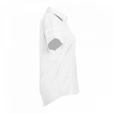 LONDON WOMEN. Женская рубашка oxford, цвет белый  размер L - 30201-106-L- Фото №9