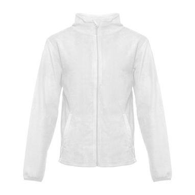 THC HELSINKI WH. Чоловіча флісова куртка з блискавкою, колір білий  розмір L - 30204-106-L- Фото №2