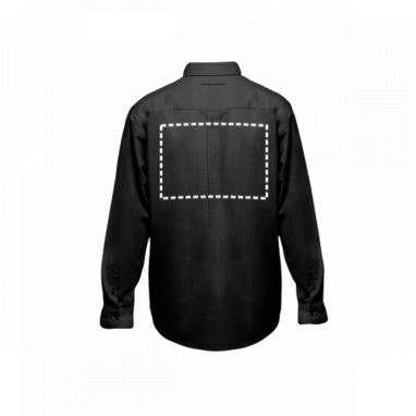TOKYO. Мужская рубашка oxford, цвет черный  размер L - 30153-103-L- Фото №6