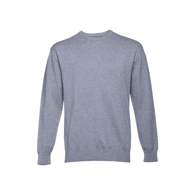 MILAN RN. Пуловер з заокругленим вирізом горла для чоловіків, колір матовий сірий  розмір XXL - 30210-193-XXL- Фото №2