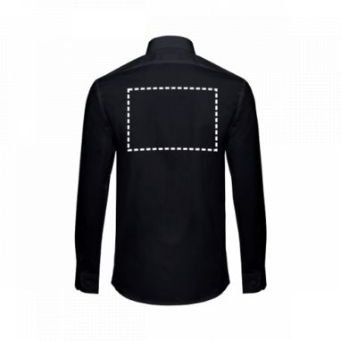 BATALHA. Мужская рубашка popeline, цвет черный  размер L - 30211-103-L- Фото №8