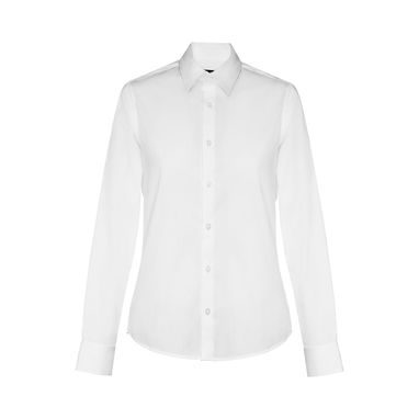 BATALHA WOMEN. Жіноча сорочка popeline, колір білий  розмір L - 30214-106-L- Фото №2