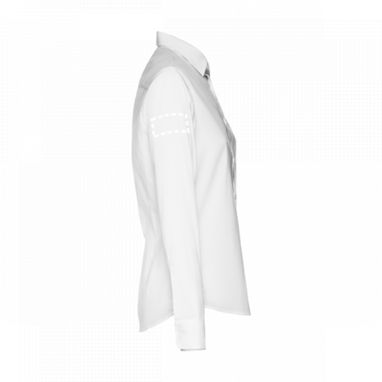 BATALHA WOMEN. Женская рубашка popeline, цвет белый  размер L - 30214-106-L- Фото №9