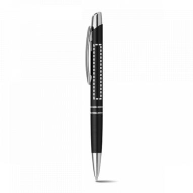 Металлическая шариковая ручка, синие чернила, SANTINI, цвет серебряный - 81187-127- Фото №3