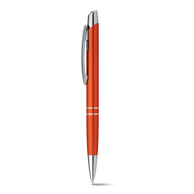 Металлическая шариковая ручка, синие чернила, SANTINI, цвет оранжевый - 81187-128- Фото №2