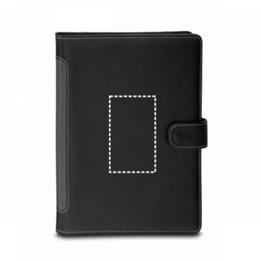 Чехол для iPad из искусственной кожи с блокнотом, цвет черный - 71989-103- Фото №6
