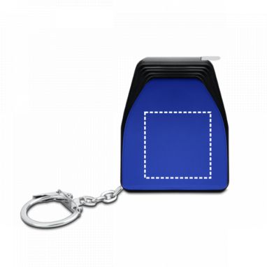Брелок - рулетка, 1 м, колір синій - 23192-104- Фото №3