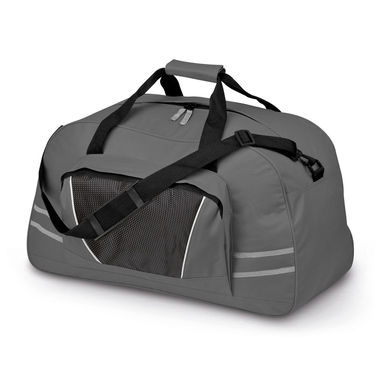 Дорожня сумка з поліестеру, 600D, колір сірий - 72023-123- Фото №2